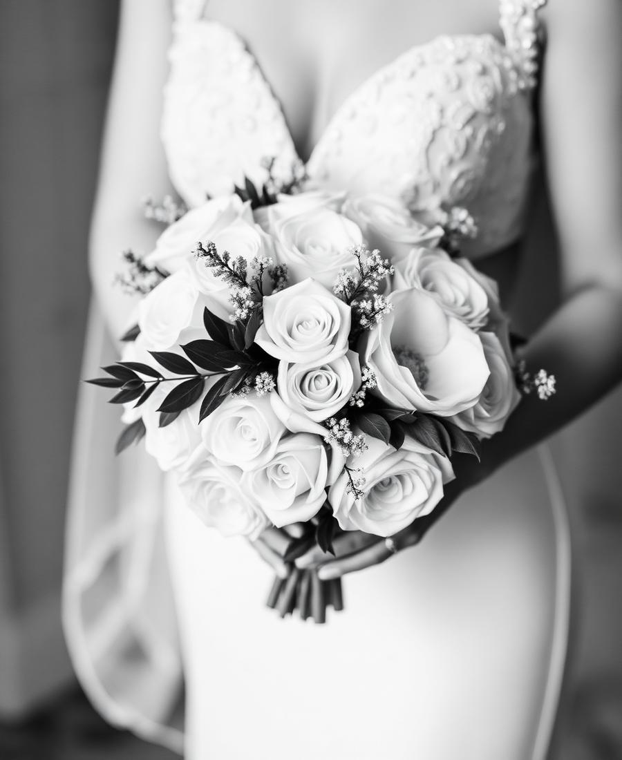 Detalle nupcial: ramo de flores